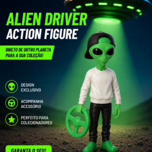 Alien Motorista com Volante